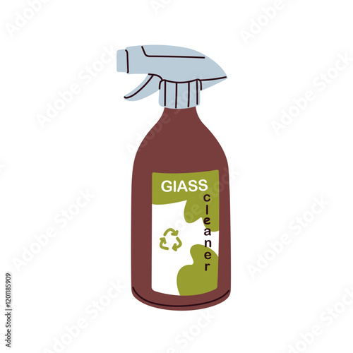 Eco-friendly cleaning product in spray bottle. Natural household detergent fo...