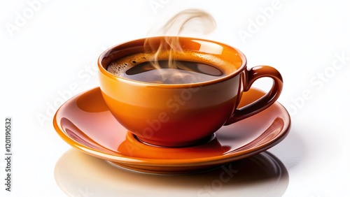 Isolated Coffee Cup on White Background - Perfect for Cafe Menu or Coffee Shop Branding