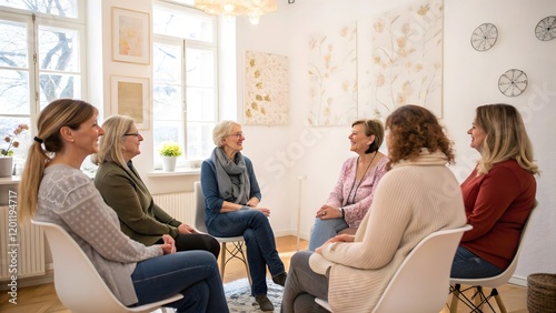 Six Different white Women in Discussion