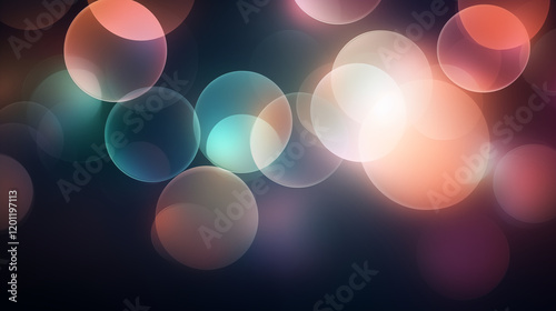 High-Resolution Abstract with Colorful Defocused Lights