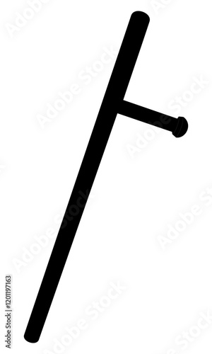 vector police baton silhouette