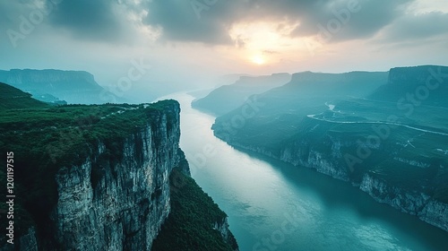 yangtze river gorges china landscape photo