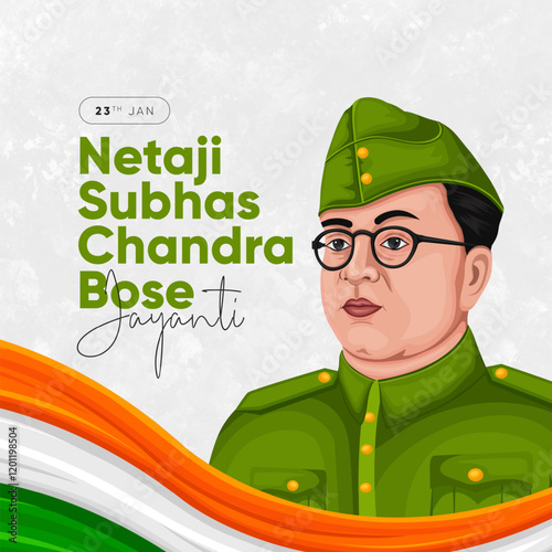 Netaji Subhas Chandra Bose Jayanti Celebration Social Media Post
