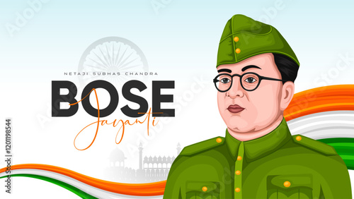 Netaji Subhas Chandra Bose Jayanti Celebration Social Media Post photo