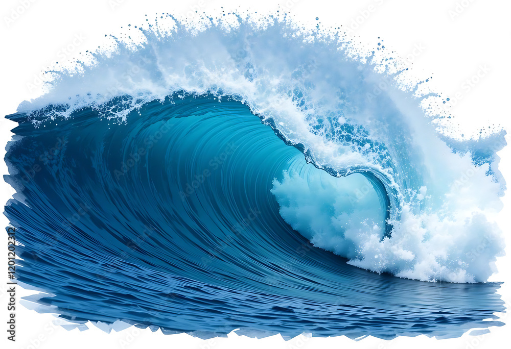 water splash isolated on white