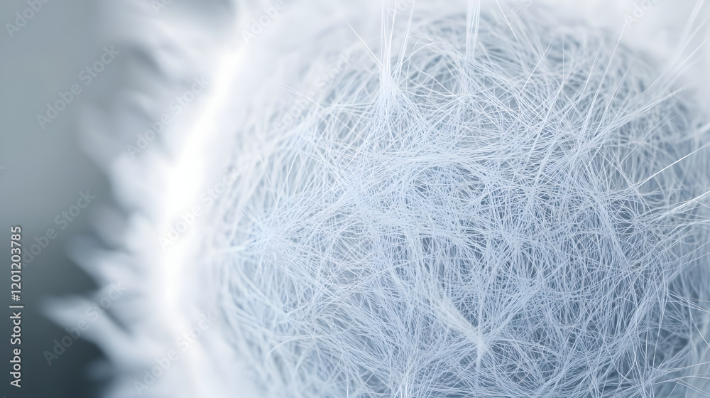 Obraz premium Closeup Of 3d Fluffy Textured Ball