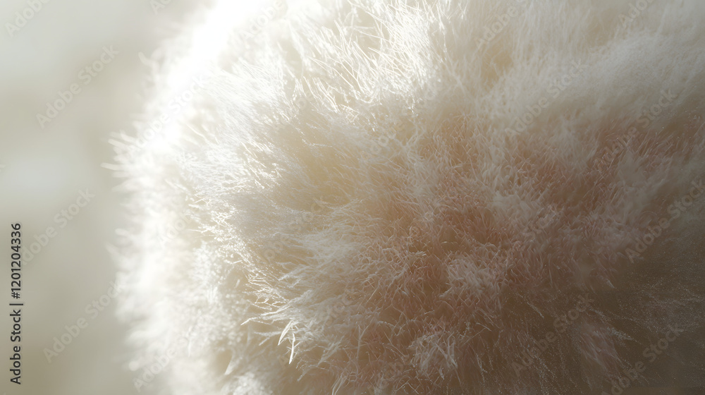 Closeup Of 3d Fluffy Textured Ball


