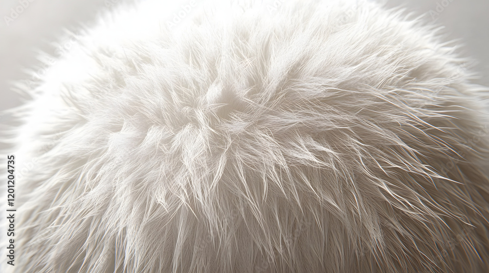 Fototapeta premium Closeup Of 3d Fluffy Textured Ball