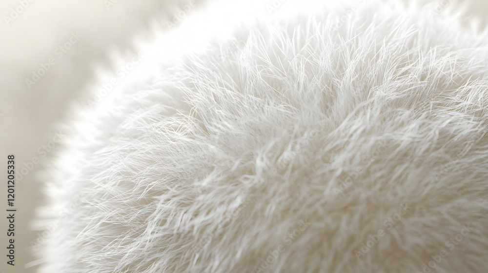 Fototapeta premium Closeup Of 3d Fluffy Textured Ball