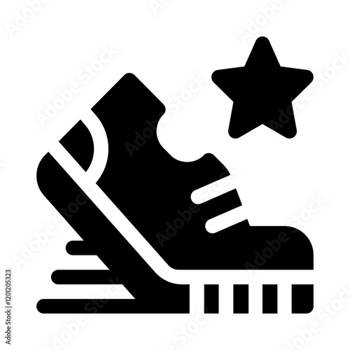 Sneakers glyph icon