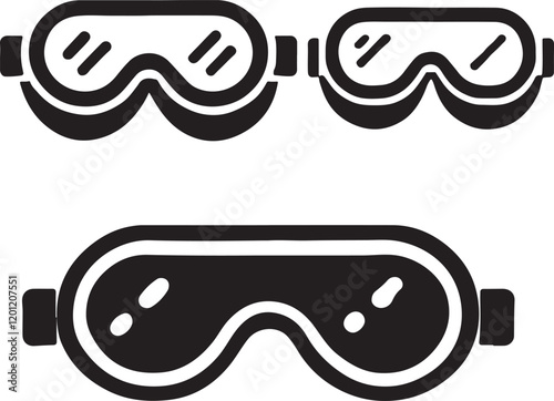 isolated  lab goggle icon, lab goggle icon Vector , lab goggle Silhouette,color  lab goggle symbol, lab goggle icon set, black lab goggle icon, lab goggle for logo, lab goggle Vector illustration, Vec