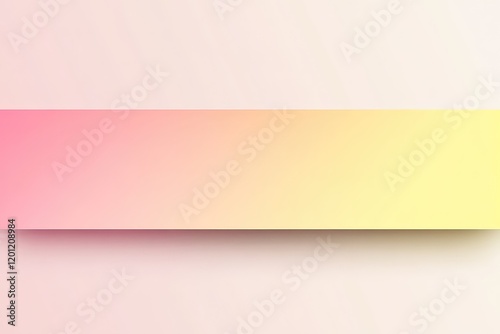 A minimalist pastel banner design with a clean and soft gradient in pink and yellow tones.