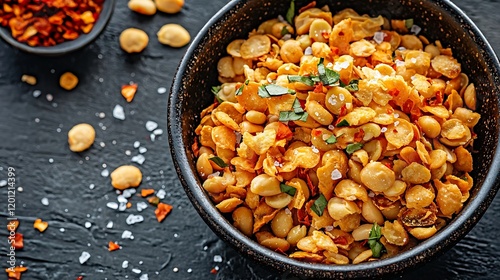 Crispy Spicy Broad Beans Snack Recipe with Salt and Chili