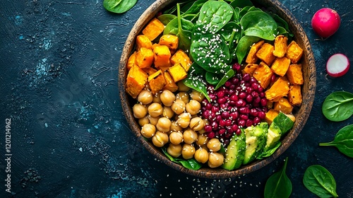 Delicious Vegetarian Buddha Bowl Recipe with Roasted Sweet Potato