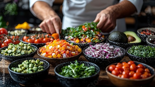 Fresh Chopped Vegetable Salad Preparation Guide