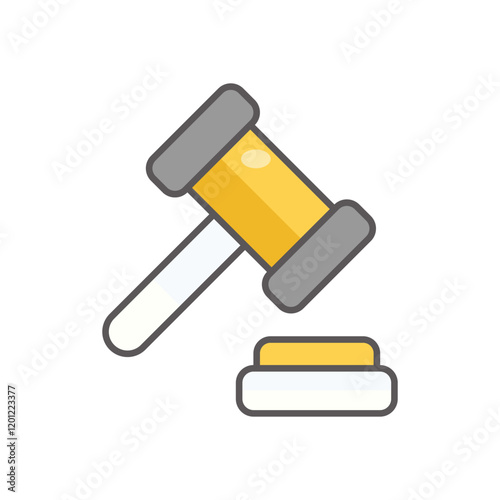 Law icon business vector concept stock graphic