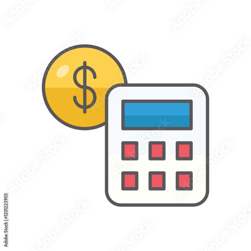 Accounting icon business vector concept stock graphic