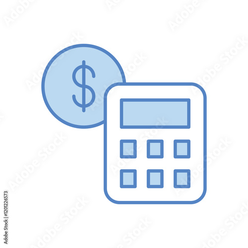 Accounting icon business vector concept stock graphic