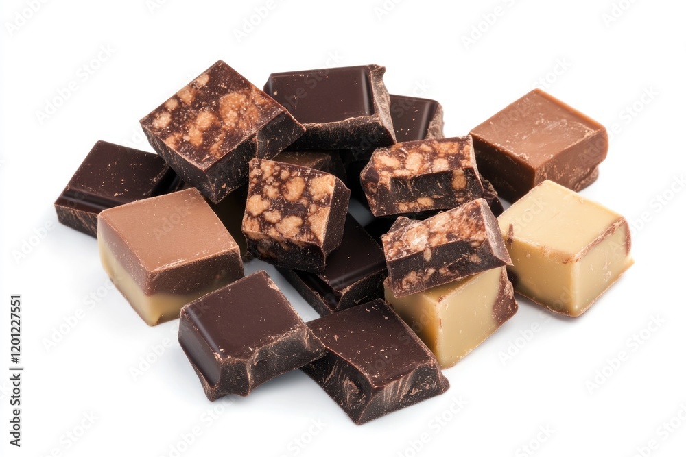 A pile of stacked chocolate bars, perfect for decorating or using in photography A pile of stacked chocolate bars, perfect for decorating or using in photography