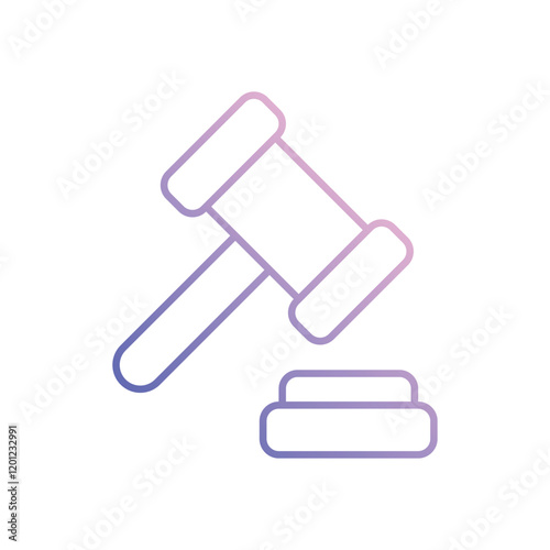 Law icon business vector concept stock graphic