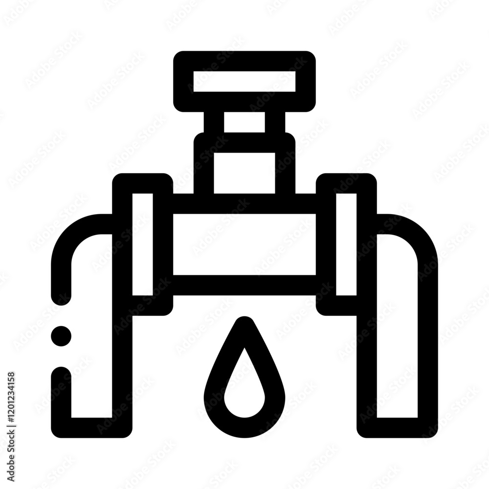 Pipeline line icon Pipeline line icon