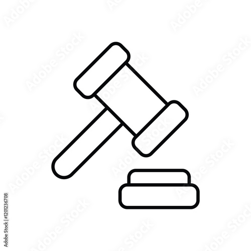 Law icon business vector concept stock graphic