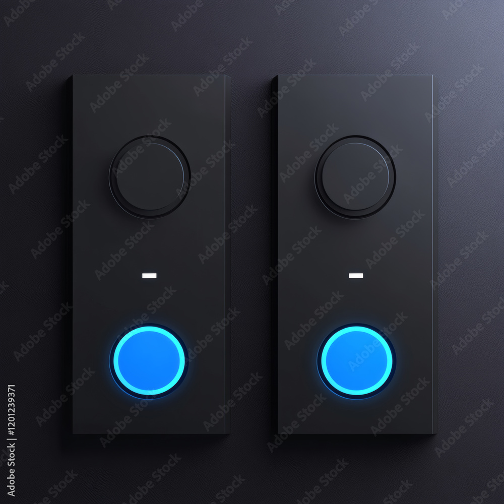 Black Speaker System with Woofer and Amplifier - Music & Sound Technology Black Speaker System with Woofer and Amplifier - Music & Sound Technology