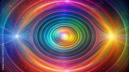 Colorful abstract vortex with rainbow gradients for blogs, posters, digital art, and presentations