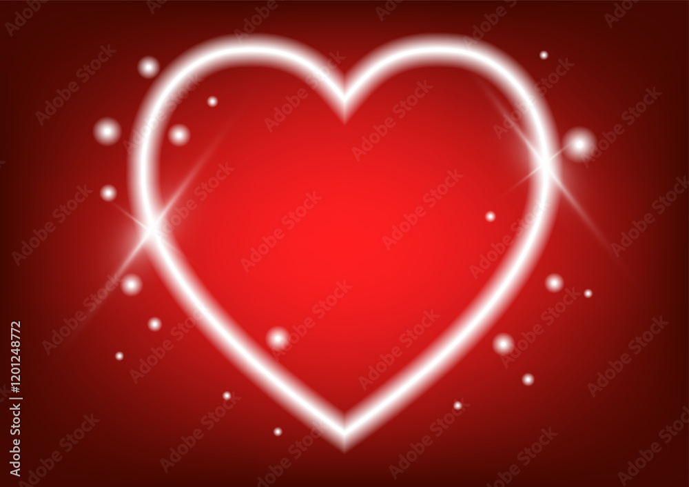 Bure heart shape empty space on red background. Bure heart shape empty space on red background.