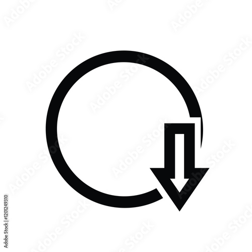 coin icon. money weakens, falls. money management vector, business and finance icon, showing continuous movement. Line design style