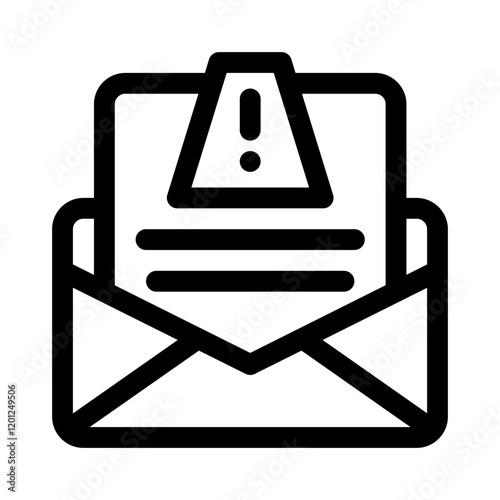 Spam Email line icon