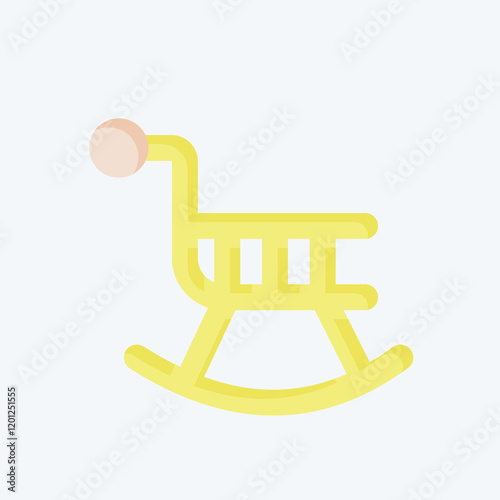 Icon Retirement Chair. related to Retirement symbol. flat style. design editable