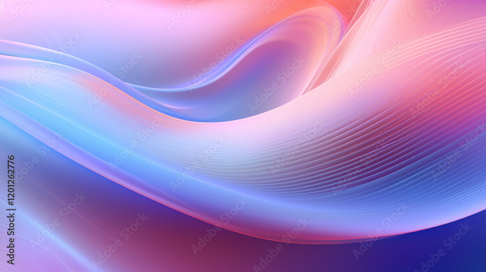 Fototapeta premium Abstract Color Waves Graphic Design