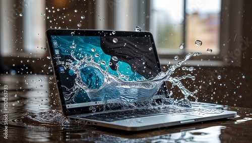 Isolated steel technology secures the abstract computer concept
