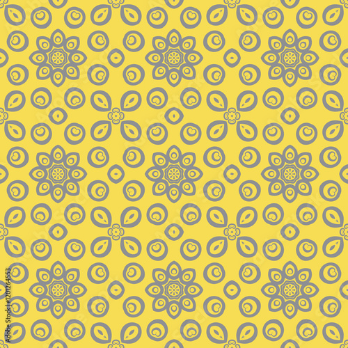 Gray Petal Symphony Yellow and Gray