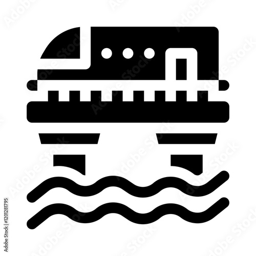 Railway Bridge glyph icon
