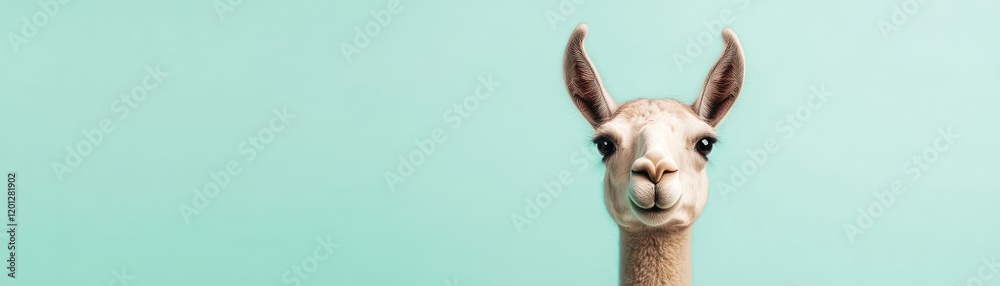 Obraz premium Quirky Llama Close-Up