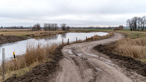 Serene River and Muddy Road