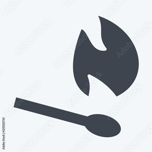 Icon Match. related to Smoking symbol. glyph style. design editable photo