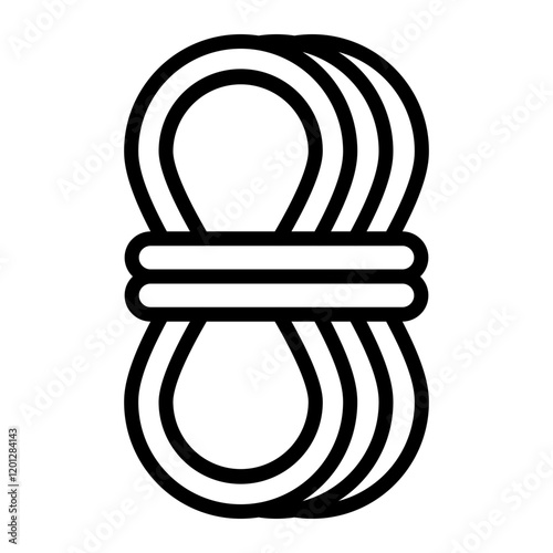 Rope Vector Line Icon Design