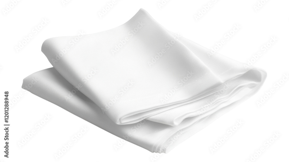 Crisp White Linen Napkins Folded Elegant Table Setting Restaurant Hotel Fabric Texture Crisp White Linen Napkins Folded Elegant Table Setting Restaurant Hotel Fabric Texture