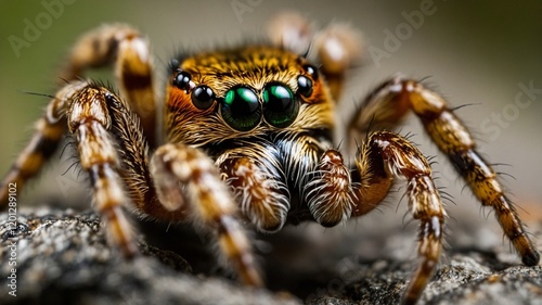 close up of a spider on a leaf
