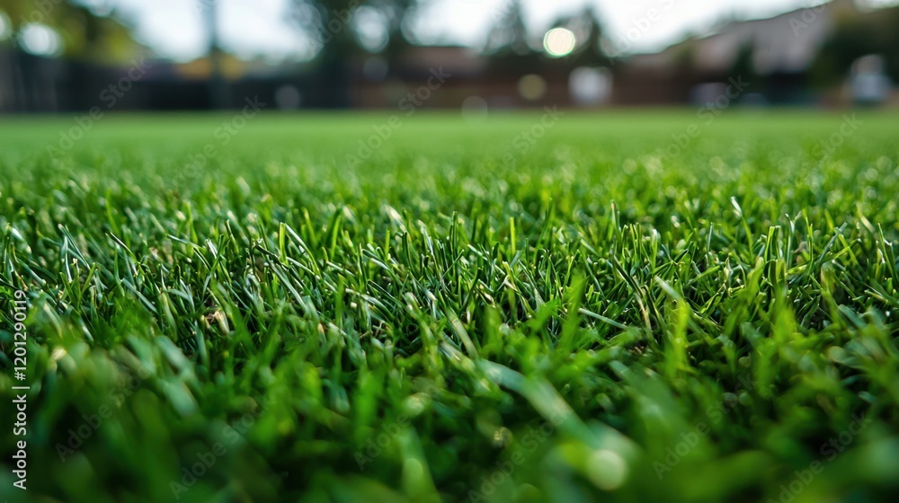 Lush green grass field urban park landscape photography vibrant environment close-up view nature's beauty Lush green grass field urban park landscape photography vibrant environment close-up view nature's beauty