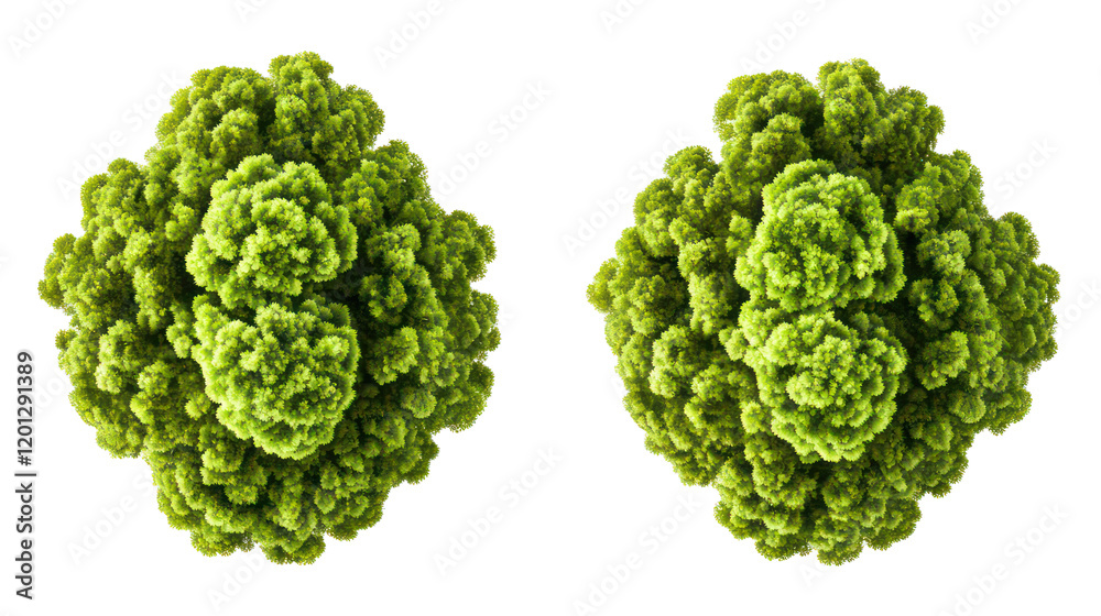 Green Trees on Transparent Background Generative AI Green Trees on Transparent Background Generative AI