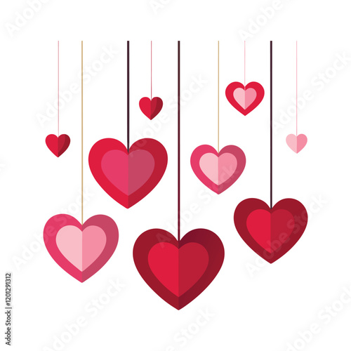 valentine day hearts background