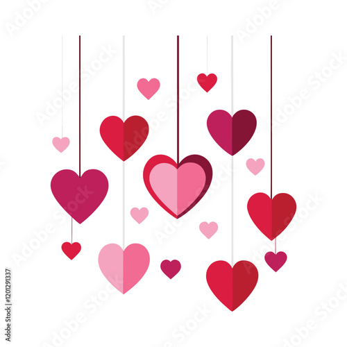 valentine day hearts background