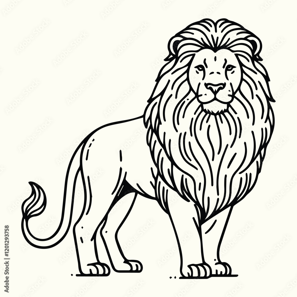 Lion Sketch Drawing Line Art Animal Wildlife Lion Sketch Drawing Line Art Animal Wildlife