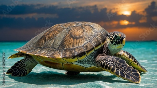 turtle on the beach
