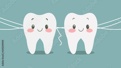 Dental Floss Icon Isolated Vector Illustration photo