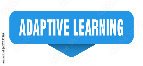 adaptive learning sticker. adaptive learning sign on transparent background